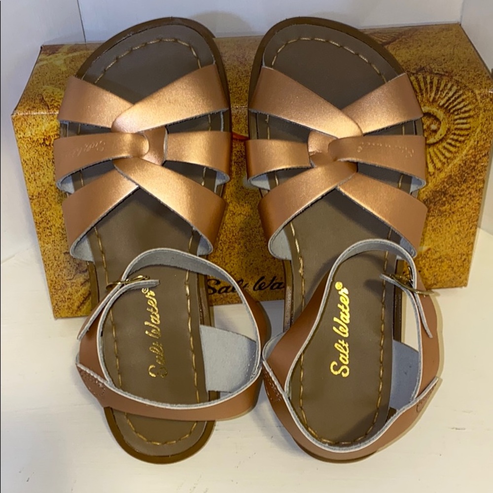 NIB SALT WATER ORIGINAL SANDAL Rose Gold  US5-11